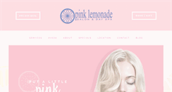 Desktop Screenshot of pinklemonadespa.com